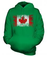 Canada Distressed Flag Unisex Adult Hoodie