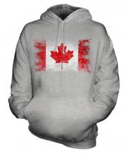 Canada Distressed Flag Unisex Adult Hoodie