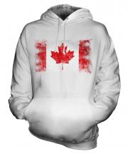 Canada Distressed Flag Unisex Adult Hoodie