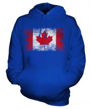 Canada Distressed Flag Unisex Adult Hoodie
