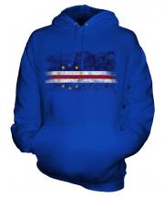 Cape Verde Distressed Flag Unisex Adult Hoodie