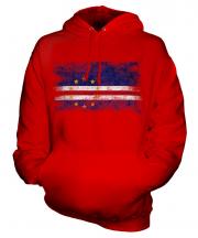 Cape Verde Distressed Flag Unisex Adult Hoodie
