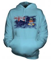 Cayman Islands Distressed Flag Unisex Adult Hoodie