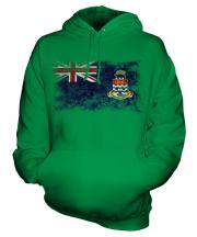 Cayman Islands Distressed Flag Unisex Adult Hoodie