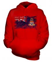Cayman Islands Distressed Flag Unisex Adult Hoodie