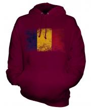 Chad Distressed Flag Unisex Adult Hoodie