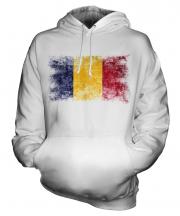 Chad Distressed Flag Unisex Adult Hoodie