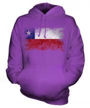 Chile Distressed Flag Unisex Adult Hoodie