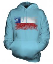 Chile Distressed Flag Unisex Adult Hoodie