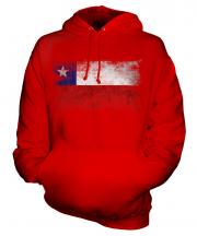 Chile Distressed Flag Unisex Adult Hoodie