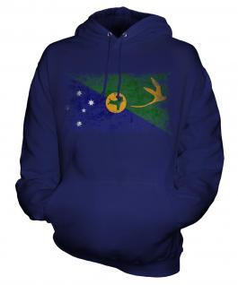 Christmas Island Distressed Flag Unisex Adult Hoodie