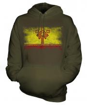 Chuvashia Distressed Flag Unisex Adult Hoodie