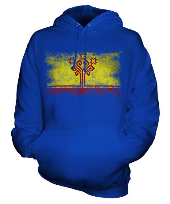 Chuvashia Distressed Flag Unisex Adult Hoodie