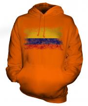 Colombia Distressed Flag Unisex Adult Hoodie