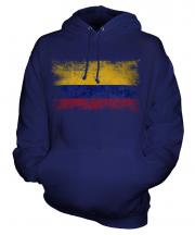 Colombia Distressed Flag Unisex Adult Hoodie