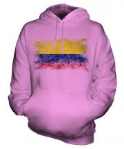 Colombia Distressed Flag Unisex Adult Hoodie