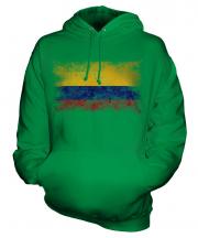 Colombia Distressed Flag Unisex Adult Hoodie