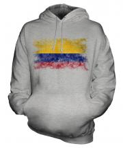 Colombia Distressed Flag Unisex Adult Hoodie