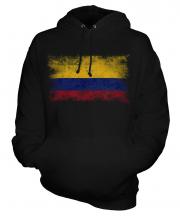 Colombia Distressed Flag Unisex Adult Hoodie
