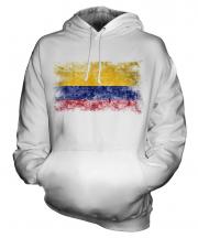 Colombia Distressed Flag Unisex Adult Hoodie