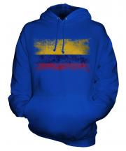 Colombia Distressed Flag Unisex Adult Hoodie