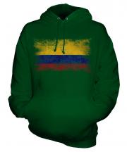 Colombia Distressed Flag Unisex Adult Hoodie