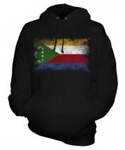 Comoros Distressed Flag Unisex Adult Hoodie