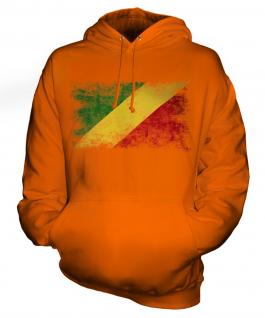 Congo Distressed Flag Unisex Adult Hoodie