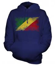 Congo Distressed Flag Unisex Adult Hoodie