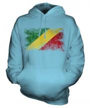 Congo Distressed Flag Unisex Adult Hoodie