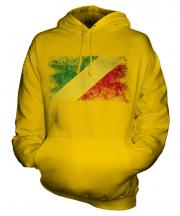 Congo Distressed Flag Unisex Adult Hoodie