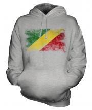 Congo Distressed Flag Unisex Adult Hoodie