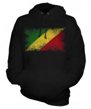 Congo Distressed Flag Unisex Adult Hoodie