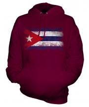Cuba Distressed Flag Unisex Adult Hoodie