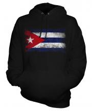 Cuba Distressed Flag Unisex Adult Hoodie