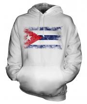 Cuba Distressed Flag Unisex Adult Hoodie