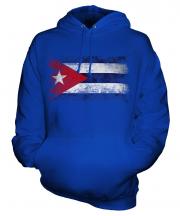 Cuba Distressed Flag Unisex Adult Hoodie