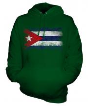 Cuba Distressed Flag Unisex Adult Hoodie