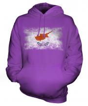 Cyprus Distressed Flag Unisex Adult Hoodie