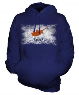 Cyprus Distressed Flag Unisex Adult Hoodie