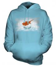 Cyprus Distressed Flag Unisex Adult Hoodie