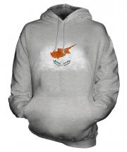 Cyprus Distressed Flag Unisex Adult Hoodie