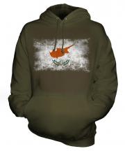 Cyprus Distressed Flag Unisex Adult Hoodie