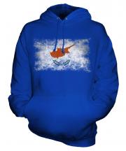 Cyprus Distressed Flag Unisex Adult Hoodie