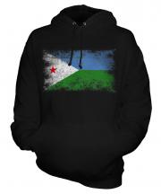 Djibouti Distressed Flag Unisex Adult Hoodie