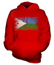 Djibouti Distressed Flag Unisex Adult Hoodie