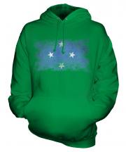 Micronesia Distressed Flag Unisex Adult Hoodie