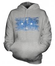 Micronesia Distressed Flag Unisex Adult Hoodie