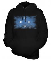 Micronesia Distressed Flag Unisex Adult Hoodie