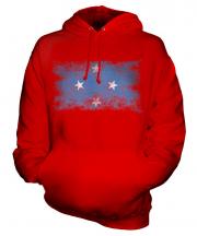 Micronesia Distressed Flag Unisex Adult Hoodie
